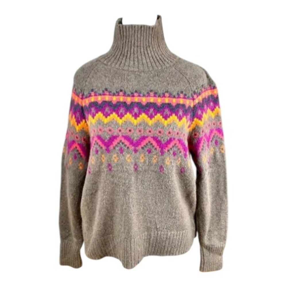 Loft Sweater Fair Isle Brown Lou & Gray (XS)